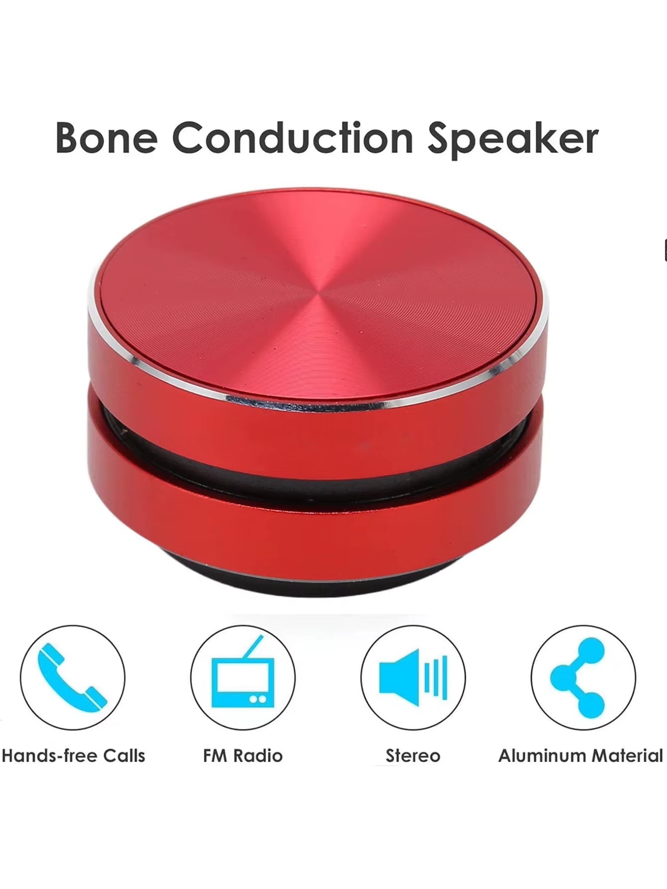 C801 Bone Conduction BT Vibration Stereo Audio Digital Wireless Portable Sound Box Bone Conduction Speaker